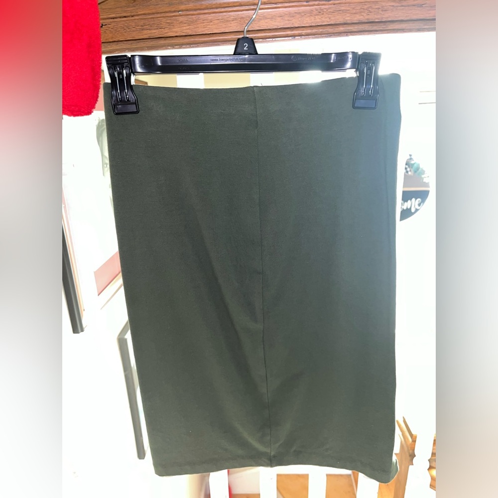Uniqlo Olive Green Pencil Skirt